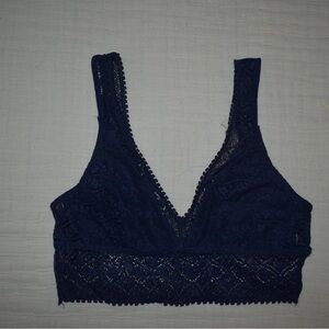 Lace Bralette in Navy Blue